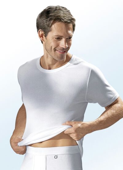 Pfeilring drie-pack slip-on jacks van fijne rib, wit 