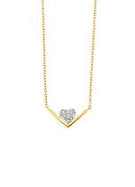 Stevig collier met diamanten 