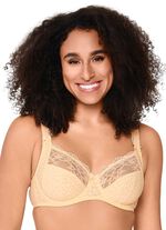 LingaDore beugelbeha met jacquarddesign en elastische kant 