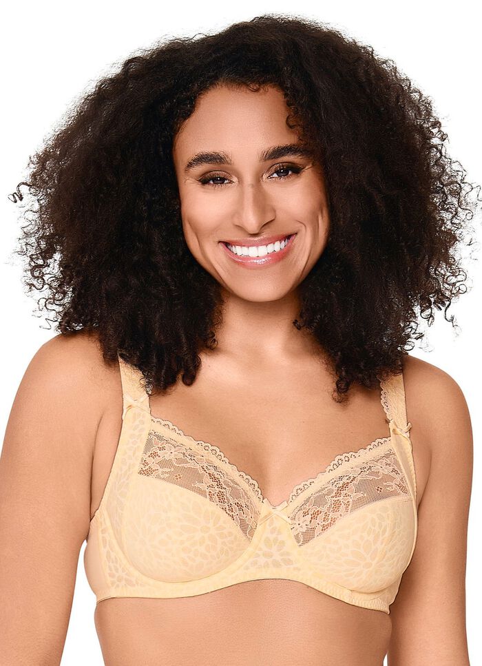 LingaDore beugelbeha met jacquarddesign en elastische kant 