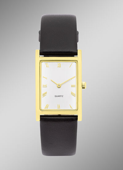 Quartz dameshorloge van het merk Para met leren band 