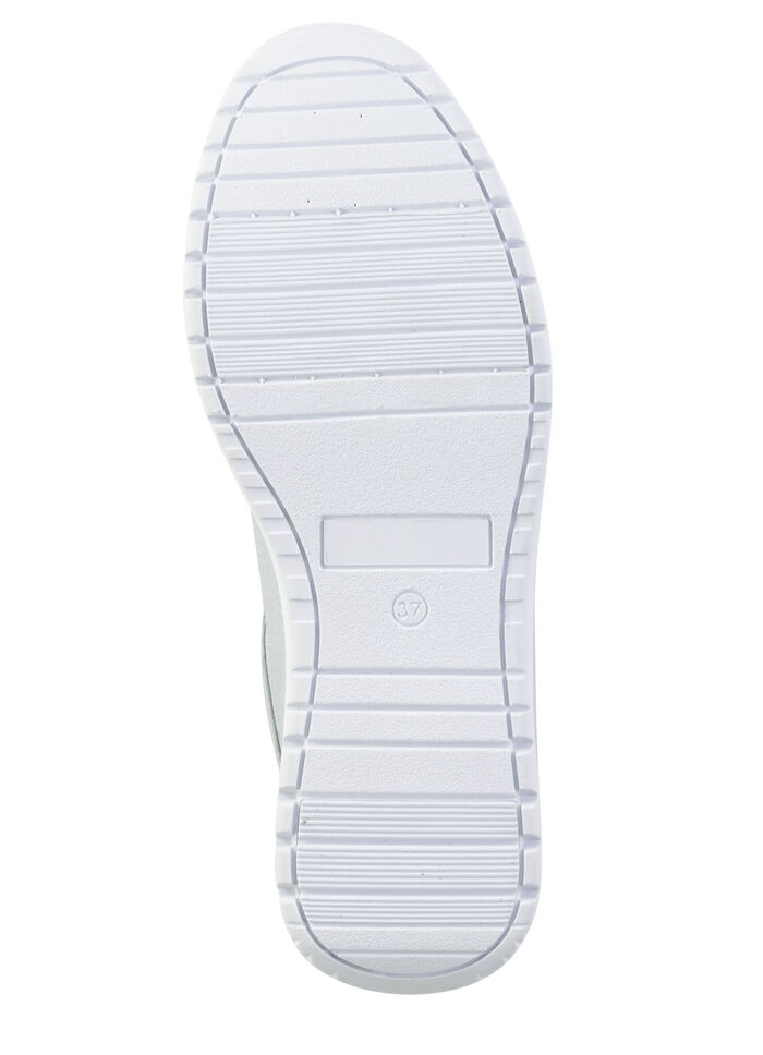 ELENA EDEN sneakers van fijn glanzend, generfd hertennappaleer BLEU
