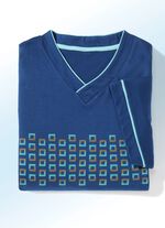 Duopack nachthemden met V-hals en zijsplitten 