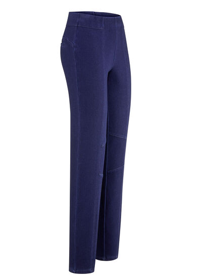 Jerseybroek in denimlook 