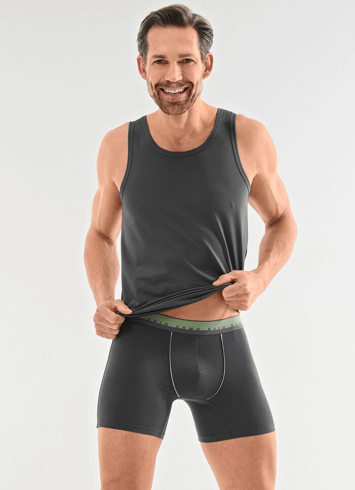 Driepack fijne jersey onderhemden 