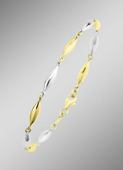 Hoogwaardige armband in tweekleurig  Hoogwaardige armband in tweekleurig