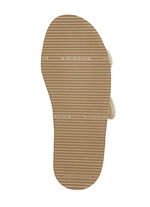 Klittenbandsandaal van gewatteerd textielmateriaal BEIGE