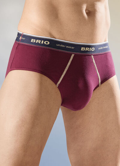 Set van drie slips met elastische tailleband 