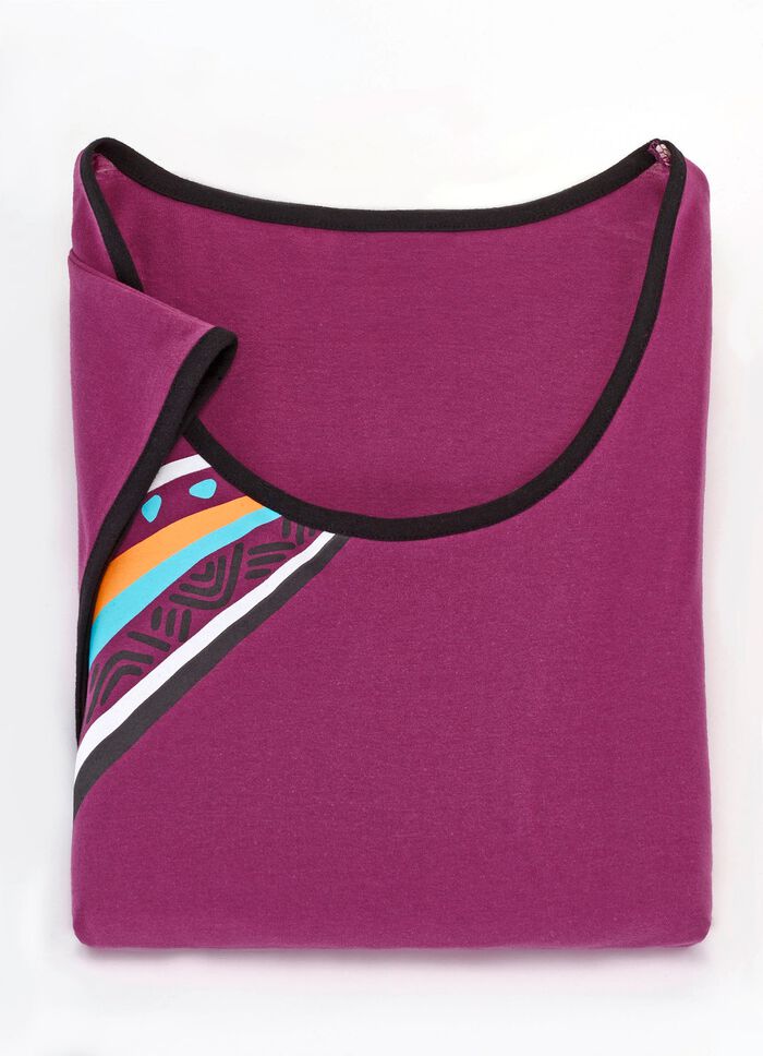 Set van twee nachthemden, korter gesneden, gemaakt van katoen 