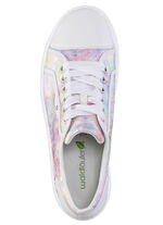 Waldläufer veter sneakers met speelse print WEISS-MULTICOLOR