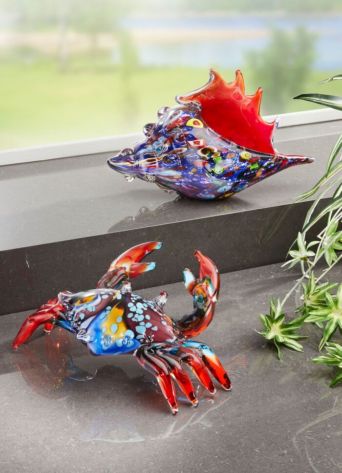 Kleurrijke glazen figuren 