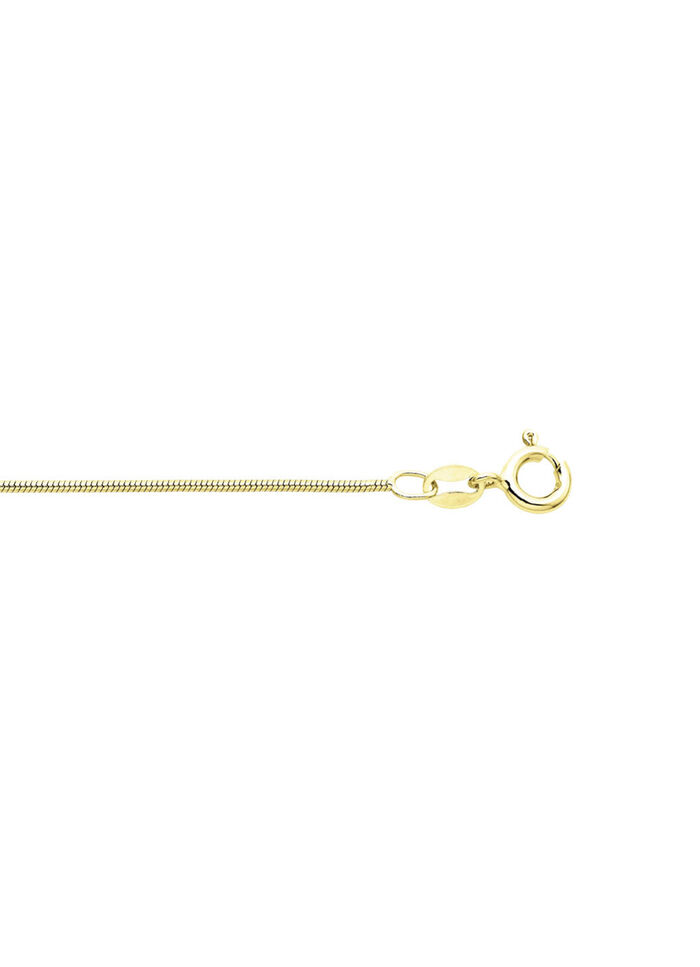 Vergulde zilveren slangenketting 