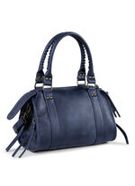 Collezione Alessandro tas met speelse versieringen DUNKELBLAU