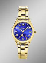 Quartz partnerhorloge van Pools met maanstanden 