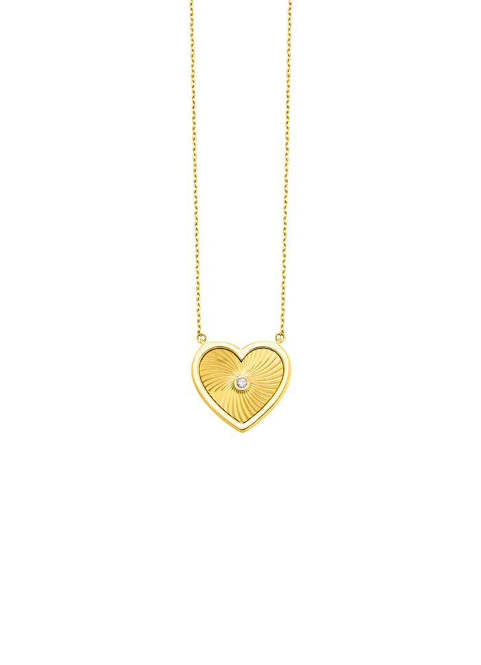 Met diamanten bezette ketting 