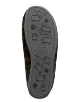 Textielpantoffels met uitneembaar voetbed ZWART