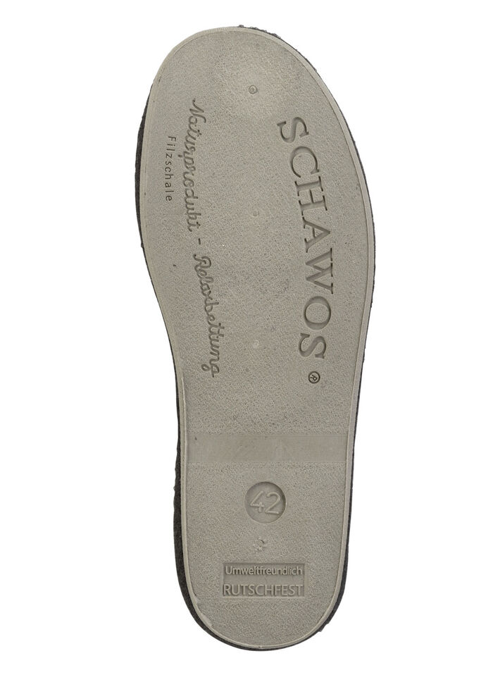 Slippers gemaakt van velours materiaal SCHWARZ