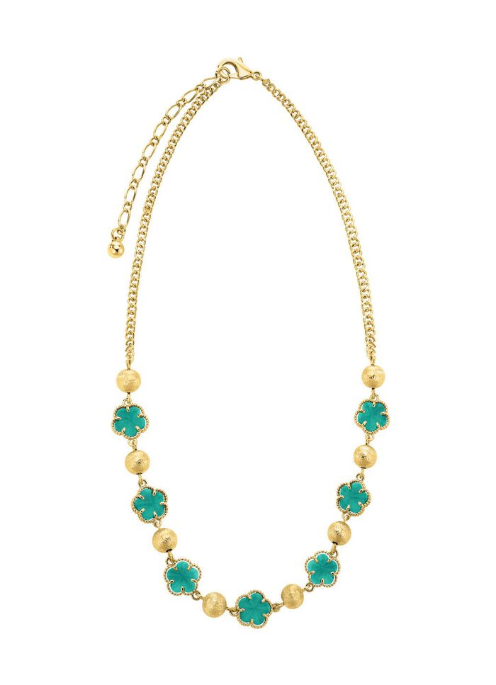 Sieradenset, 3-delig, met bloemmotief 