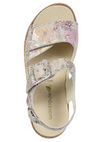 Waldläufer, comfortabele damessandalen, breedte K, met uitneembaar voetbed ROSÉ-BUNT