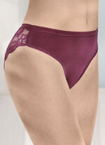 Laurina vierpack slips met elastische kanten bloemenprint 