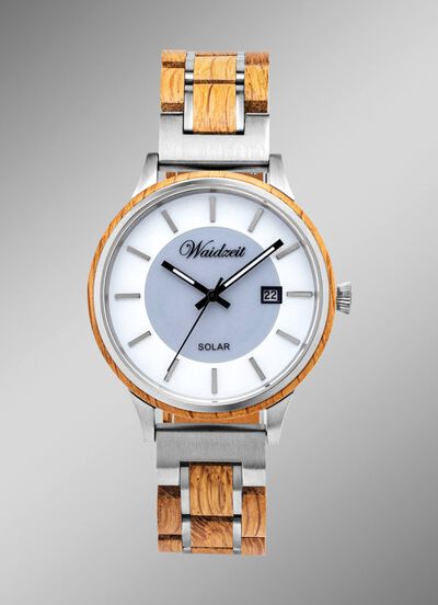 Waidzeit herenhorloge op zonne-energie 