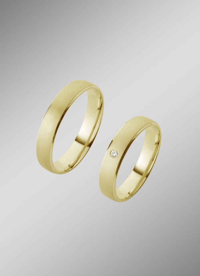 Elegante trouwring in goud 