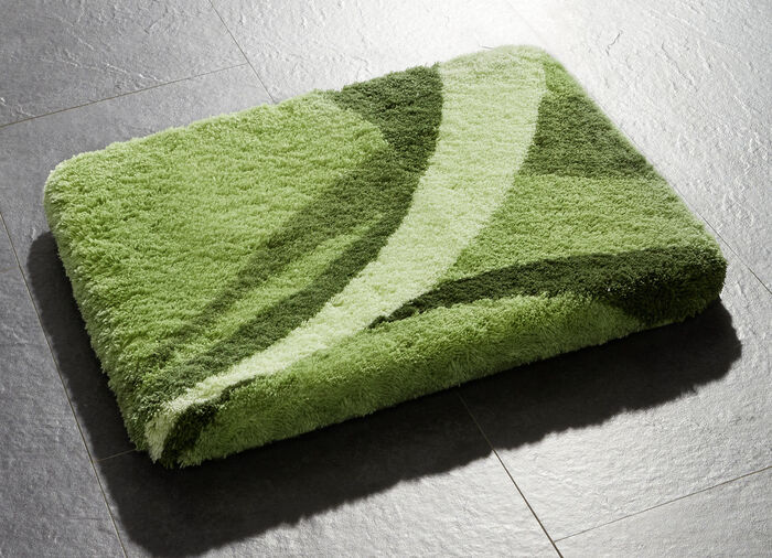 Badkamerset van Kleine Wolke met antislip achterkant GROEN