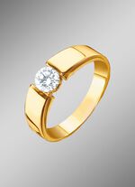 Damesring goud 585/- 