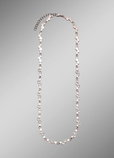 Titanium ketting met synthetische zirkonia 