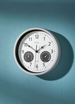 Wandklok met thermometer en hygrometer 