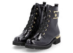 Remonte, stijlvolle dames enkellaarsjes, winterschoenen, breedte G, met uitneembaar voetbed SCHWARZ-GOLD
