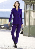 Broekpak in trendy aubergine 