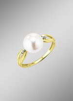 Damesring goud 375/- 