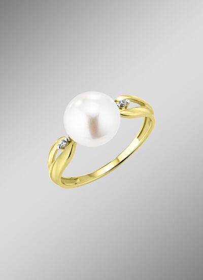 Damesring goud 375/- 