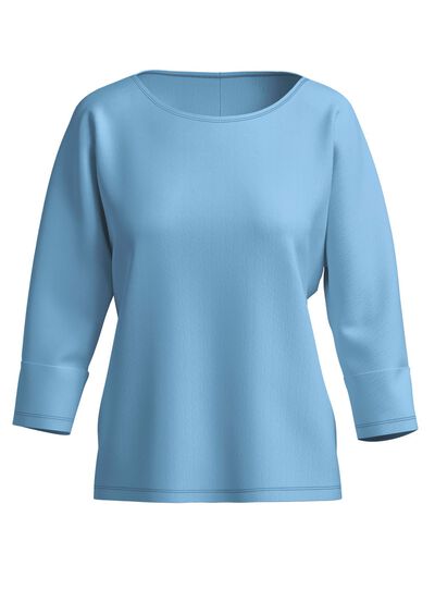 Shirt met ronde hals 