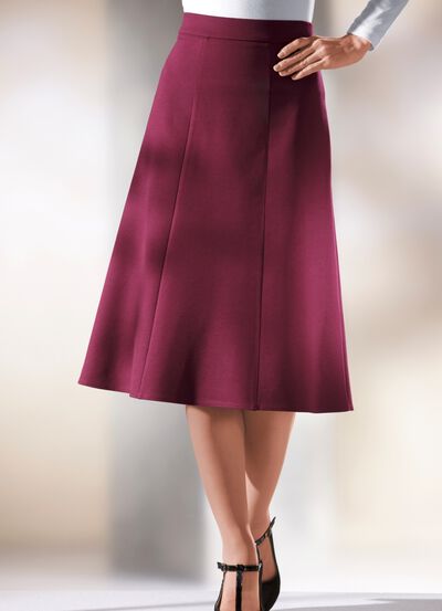 Comfortabele rok met 6 panelen in 6 kleuren 