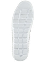 Gemini, zomer enkellaarsjes voor dames, breedte G, met uitneembaar voetbed WIT