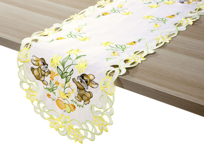 Tafel- en kamerdecoratie met hazenmotieven SEKT/MULTICOLOR