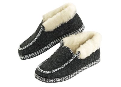 Cottagepantoffels met antislip rubberen buitenzool 