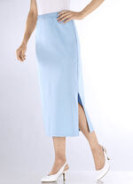 Rok in een slanke snit HELLBLAU