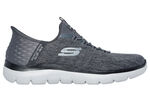 SKECHERS, herensneakers, met gegoten instaphak ANTHRAZIT