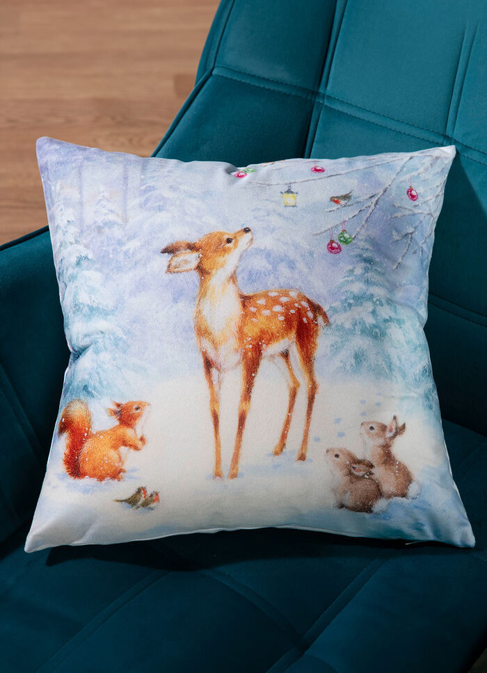 Kussensloop met fluweellook 