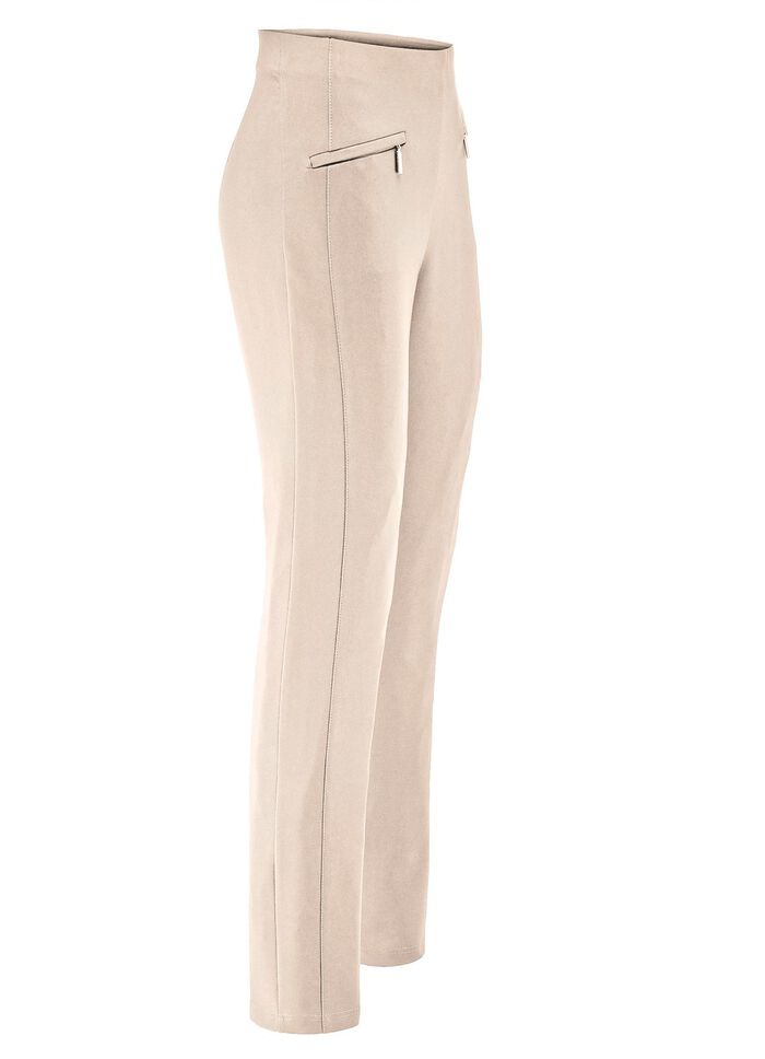 Broek met zakken met rits 