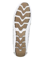 Gemini pantoffels van schaduwrijk nappaleer WIT