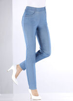 Broek in denimlook JEANSBLAUW