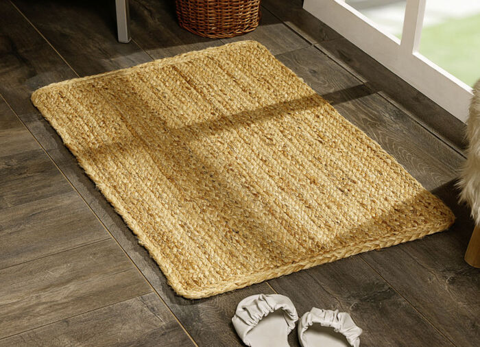 Onderhoudsvriendelijke tapijten en karpetten van 100% jute NATUR