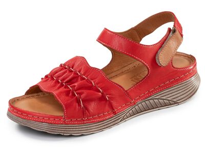 Gemini, lichte damessandalen, breedte G, gemaakt van leer 