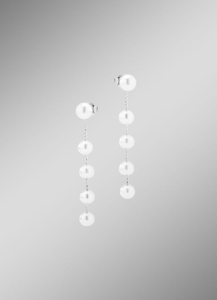 Chique oorbellen met zoetwaterparels 