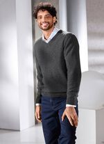 Effen V-hals trui in 4 kleuren 