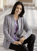 Cardigan met decoratieve textuurmix 